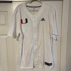 Miami Hurricanes Adidas Team Baseball Jersey #19 - image 1